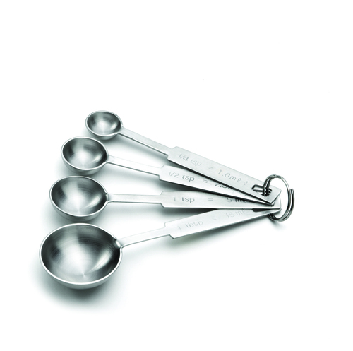 MSPSET S4H MEASURE SPOON SET HEAVY WEIGHT 4PC (1/4TSP, 1/2TSP, 1TSP, 1TBSP)